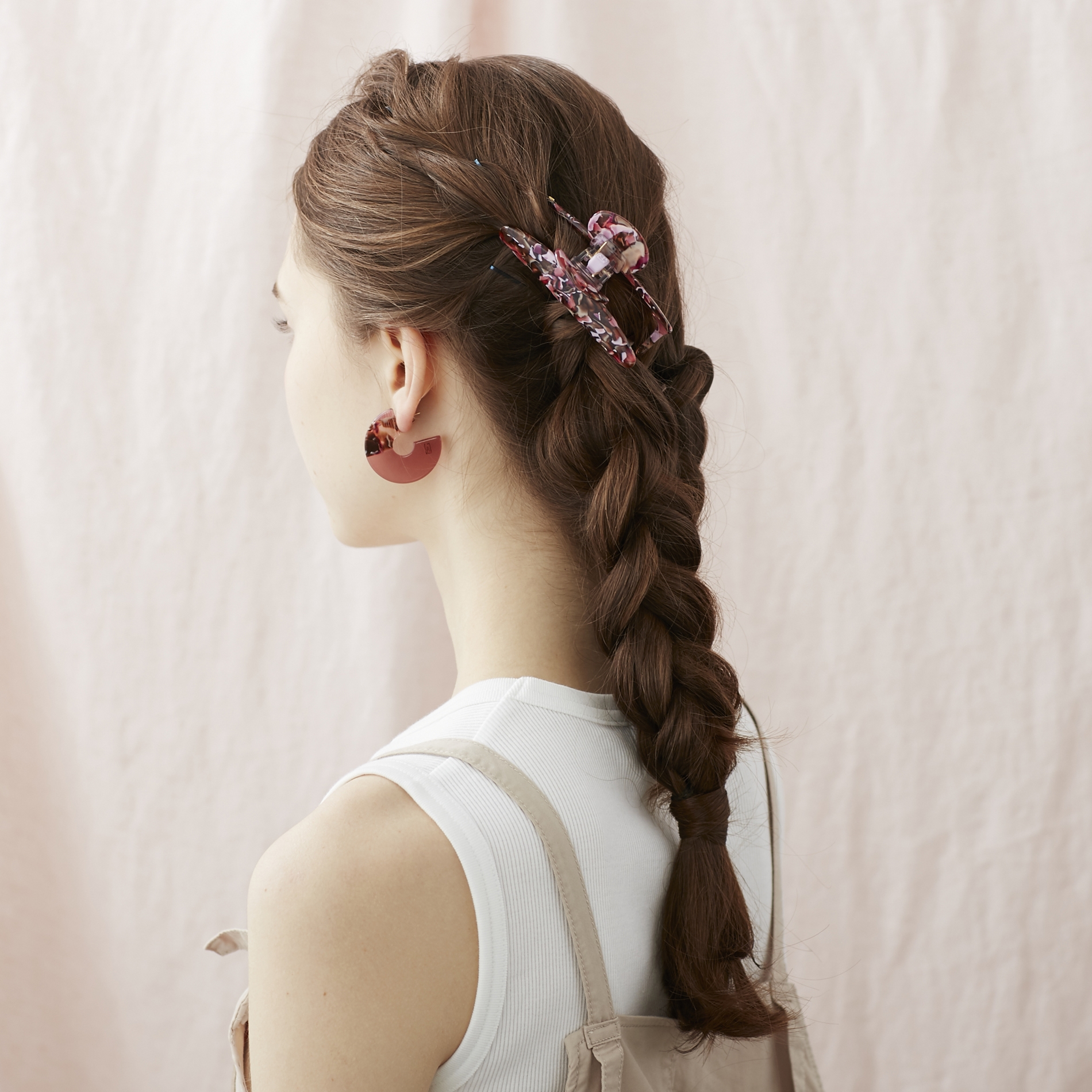 アレクサンドルドゥパリ ヘアクリップ べっこう＊横12cm - ヘアピン