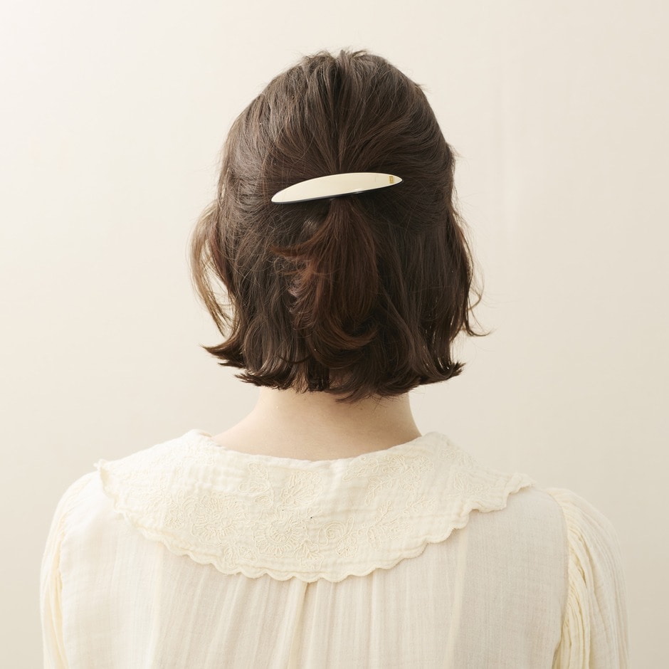 保障できる】 Alexandre リボンバレッタ(7cm) paris de ヘアピン 