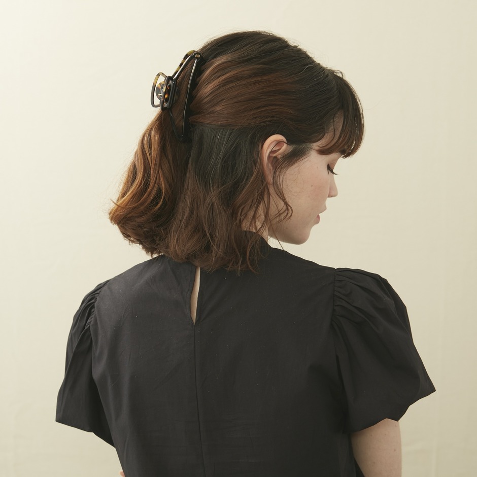 新品　L べっ甲 ALEXANDRE DE PARIS ヘアクリップBASICCHANDELIE