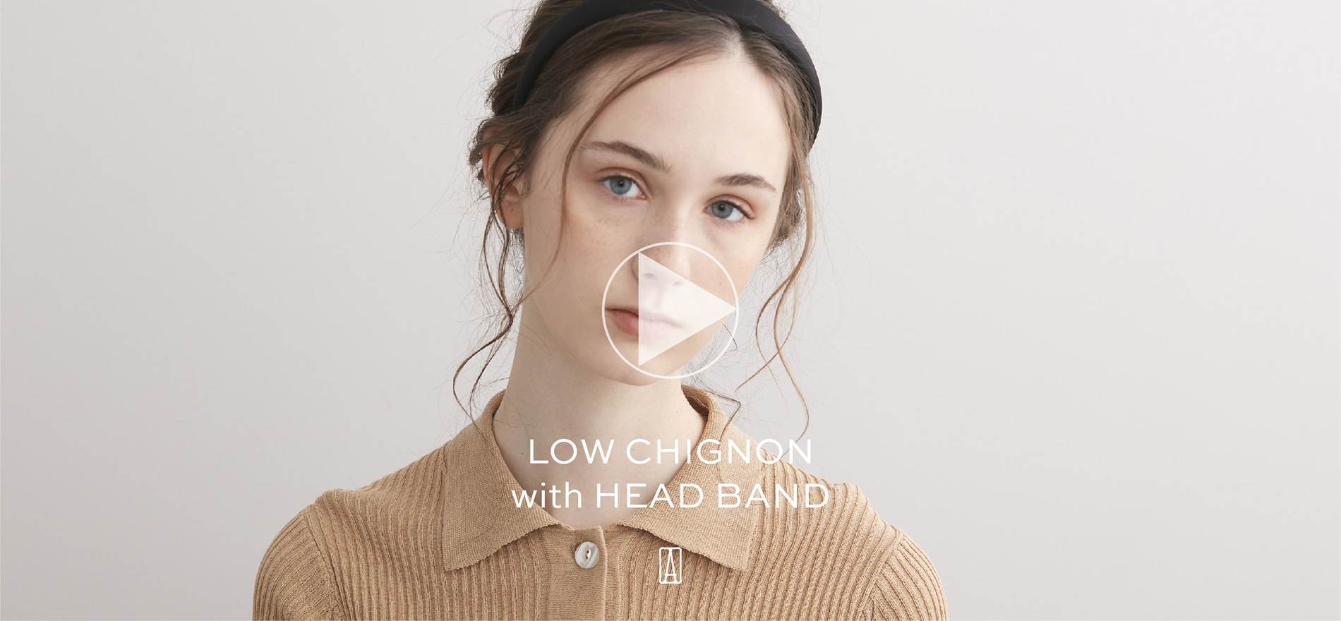 low cignon with headband movie