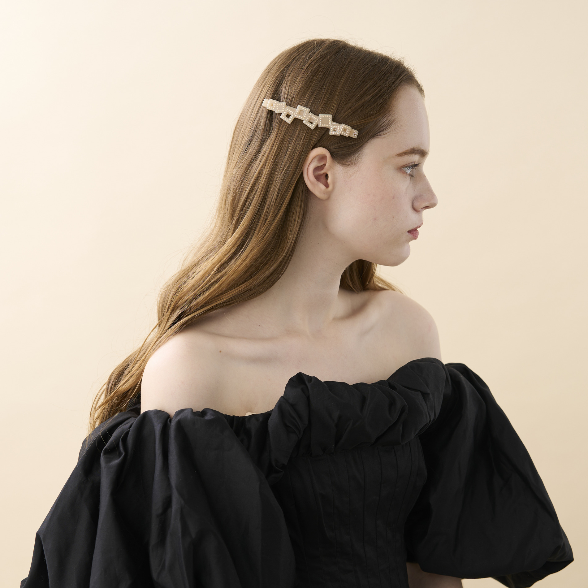 バレッタ (10 cm) 詳細画像 ベージュ(S) 2