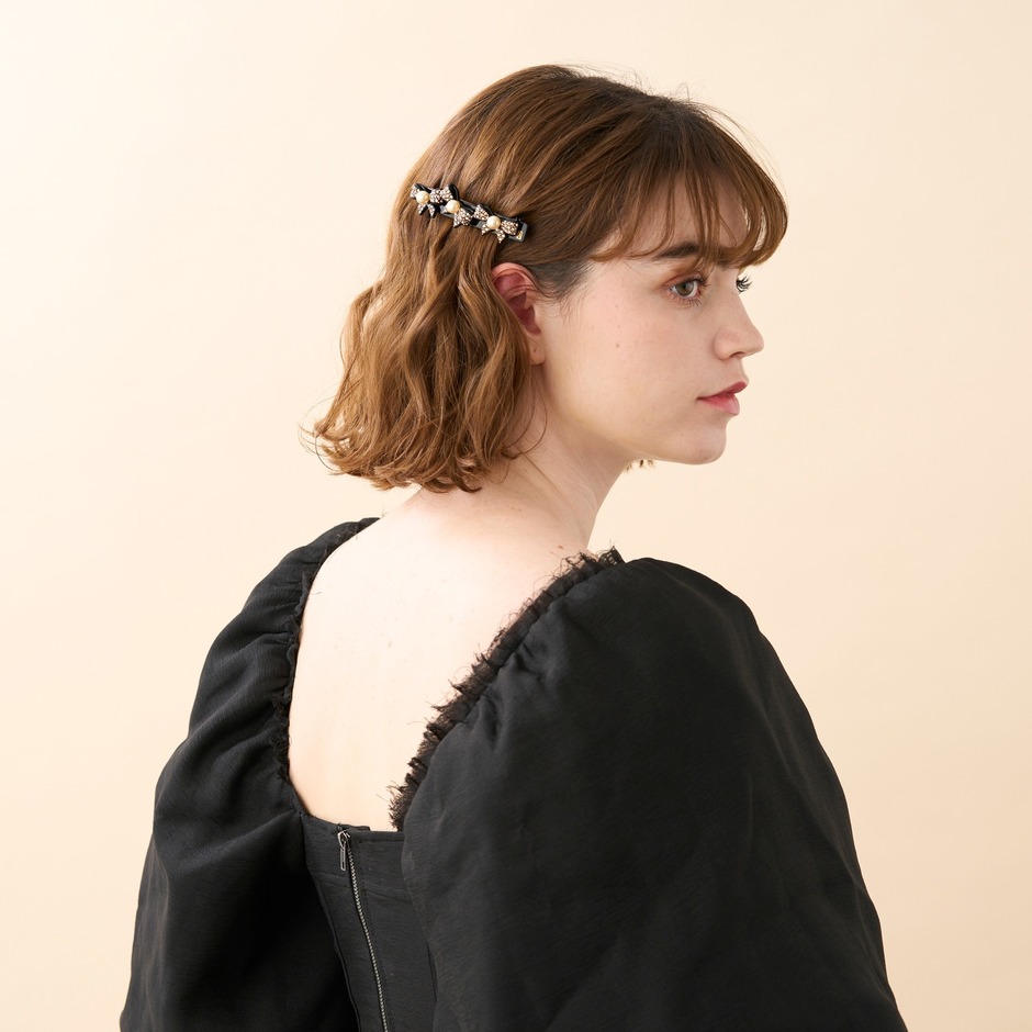 バレッタ (8 cm) 詳細画像 ブラック(N) 4