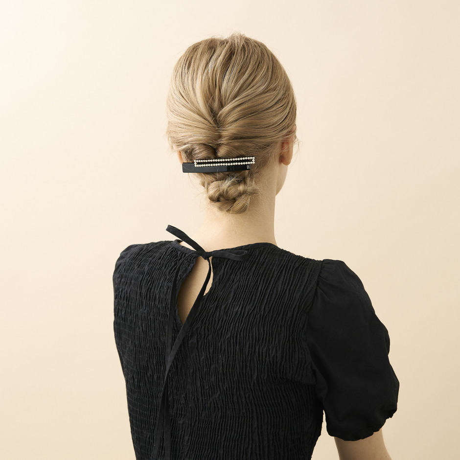 バレッタ (8 cm) 詳細画像 ブラック(N) 2