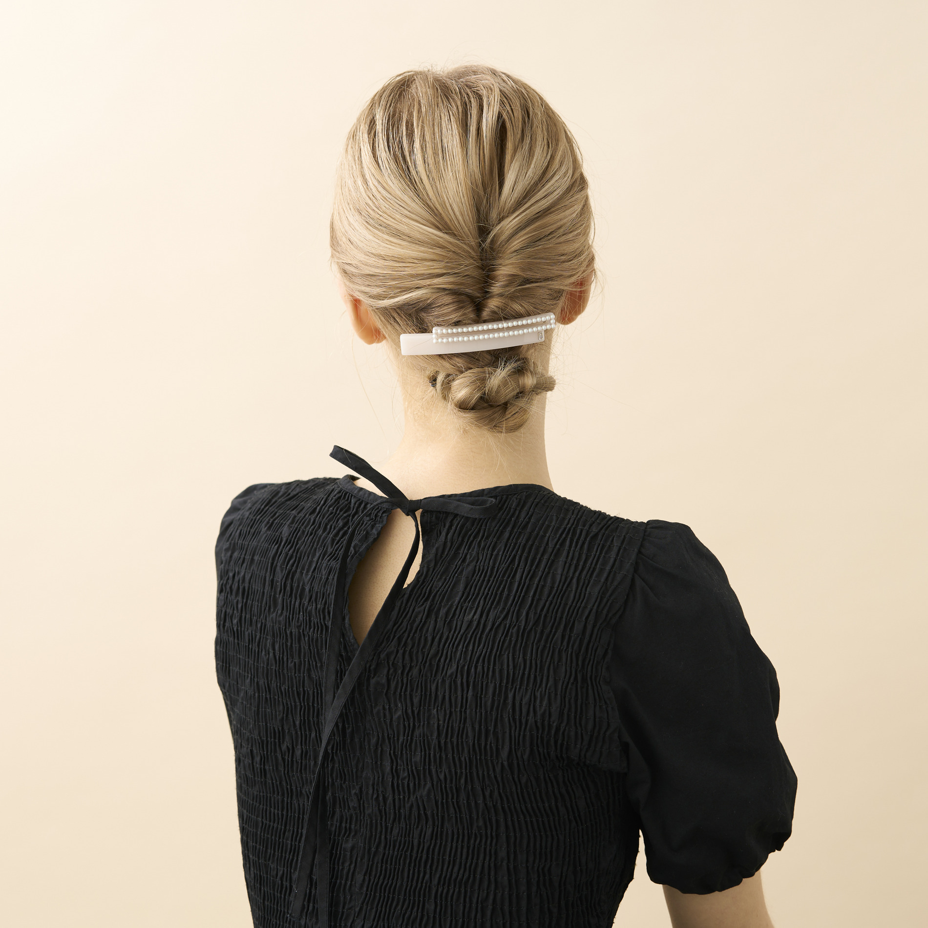 バレッタ (8 cm) 詳細画像 アイボリー(I) 2