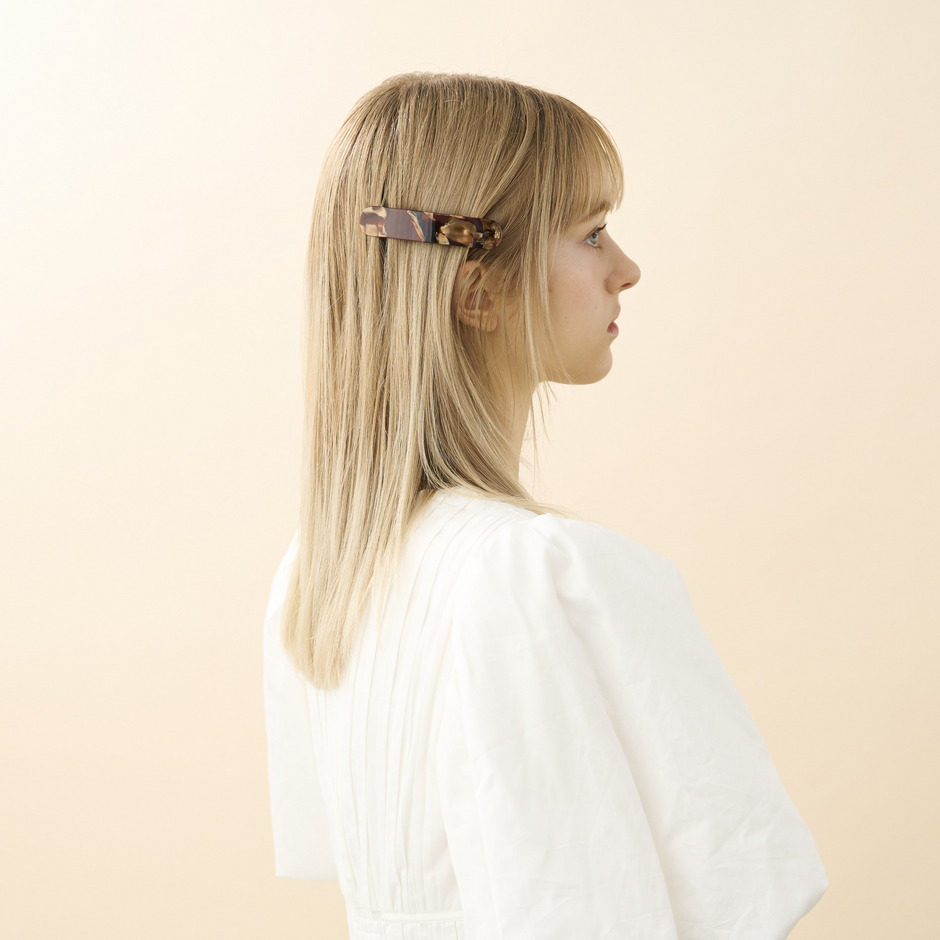 バレッタ (8 cm) 詳細画像 ブラウン(H) 4