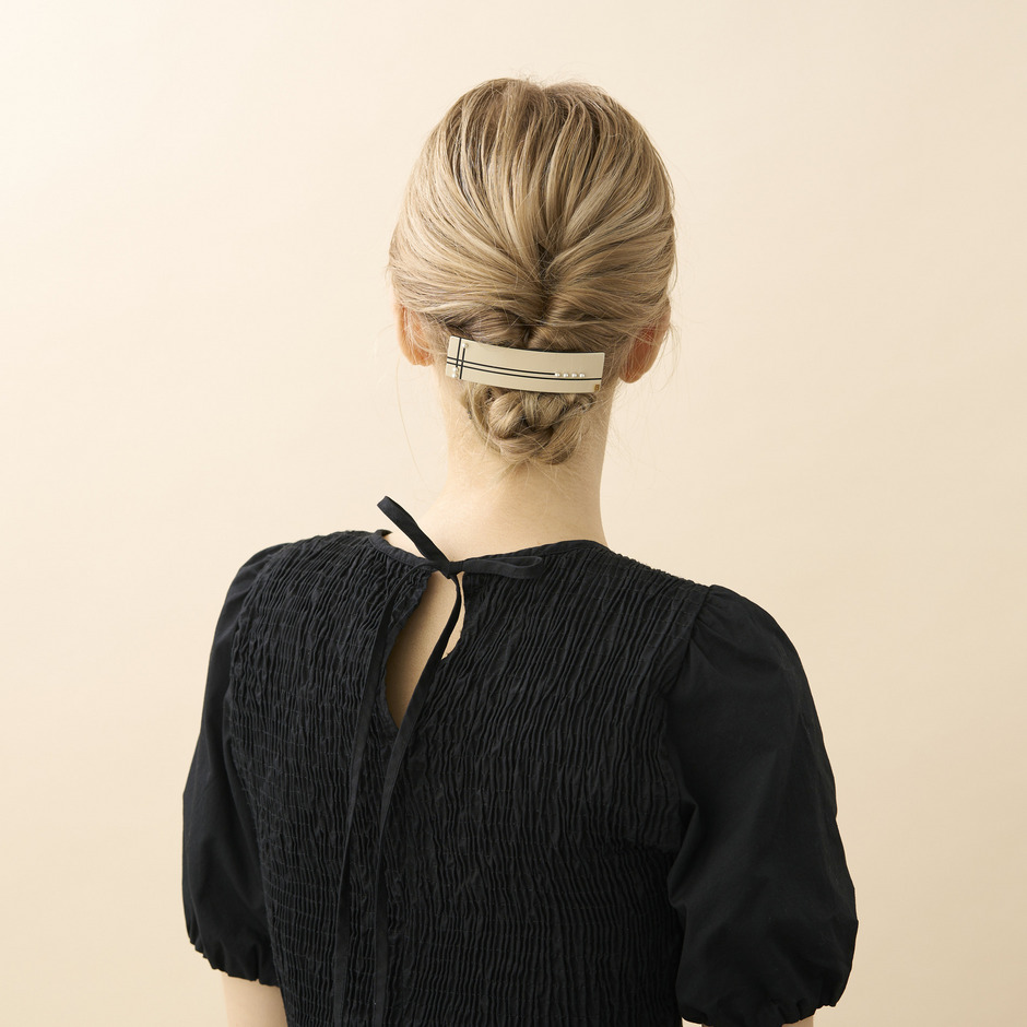 バレッタ (8 cm) 詳細画像 ベージュ(Y) 4