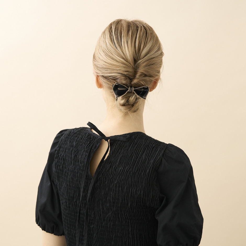 バレッタ (8 cm) 詳細画像 ブラック(Y) 4