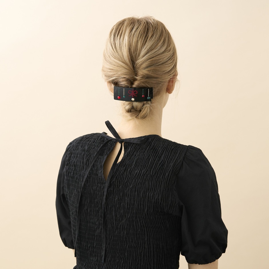 バレッタ (8 cm) 詳細画像 ブラック(N) 4