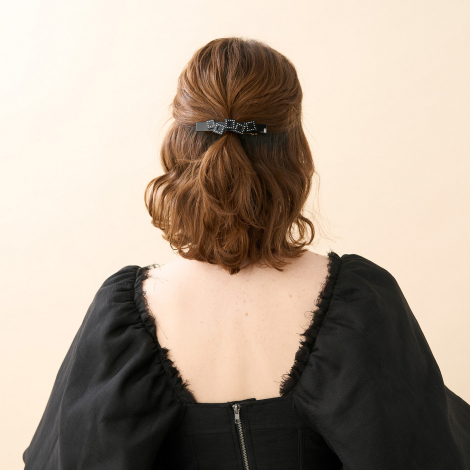 バレッタ (8 cm) 詳細画像 ブラック(N) 4