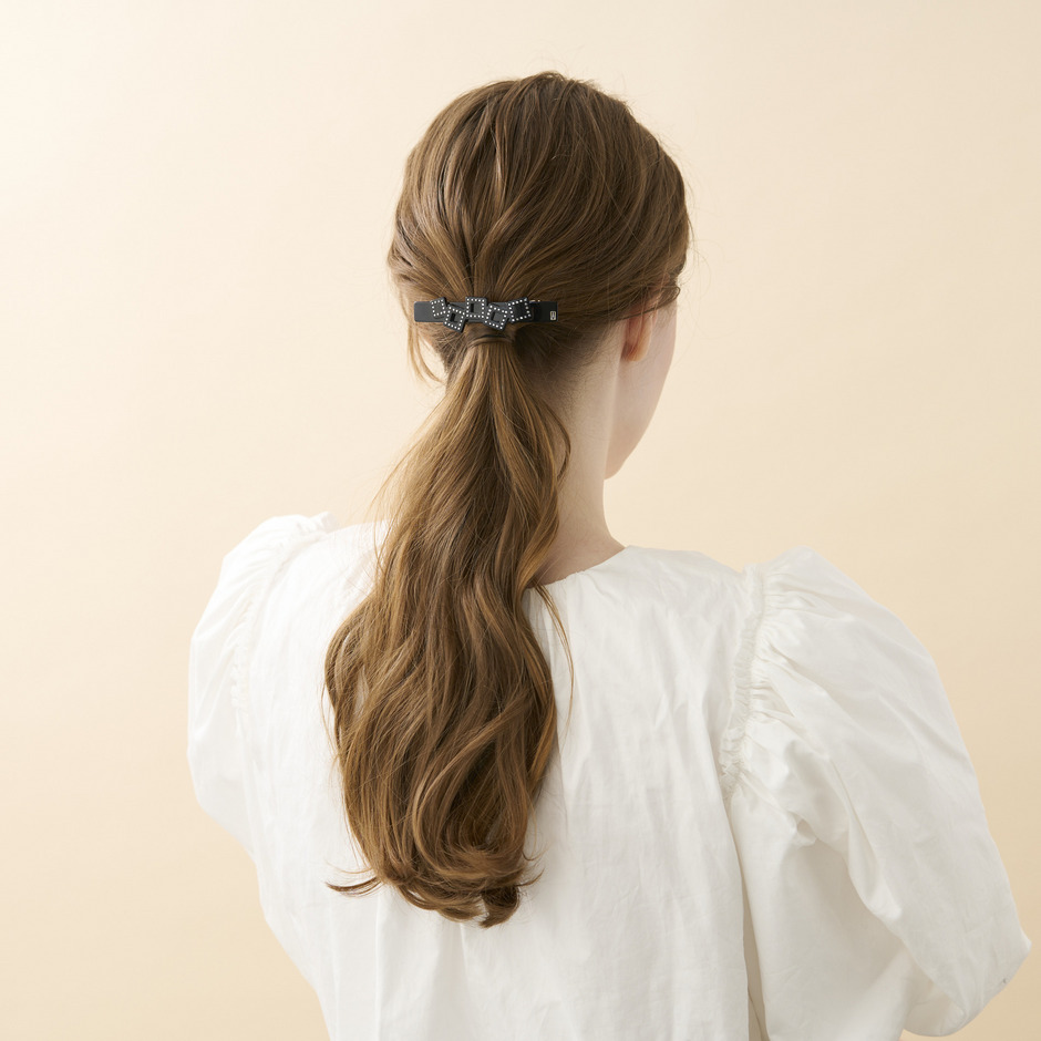 バレッタ (8 cm) 詳細画像 ブラック(N) 5