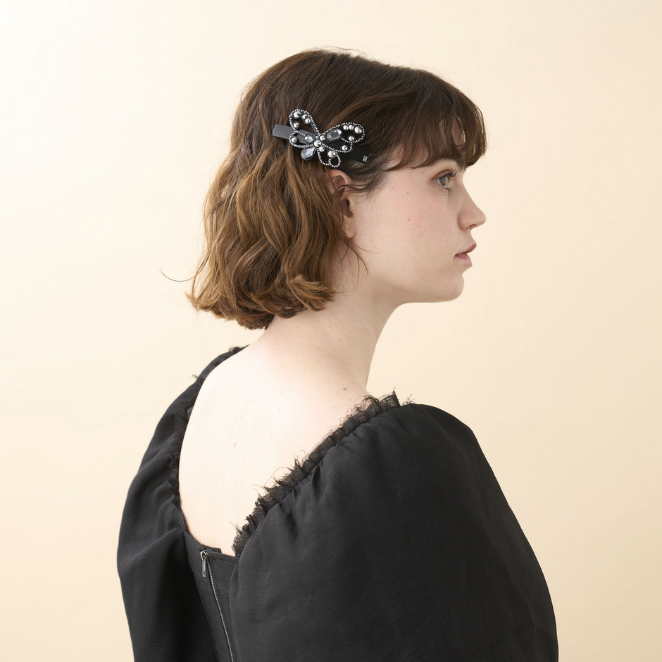 バレッタ (8 cm) 詳細画像 ブラック(N) 4