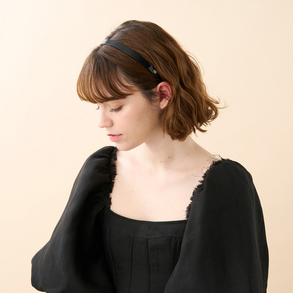 カチューシャ (1 cm) 詳細画像 ブラック(N) 3