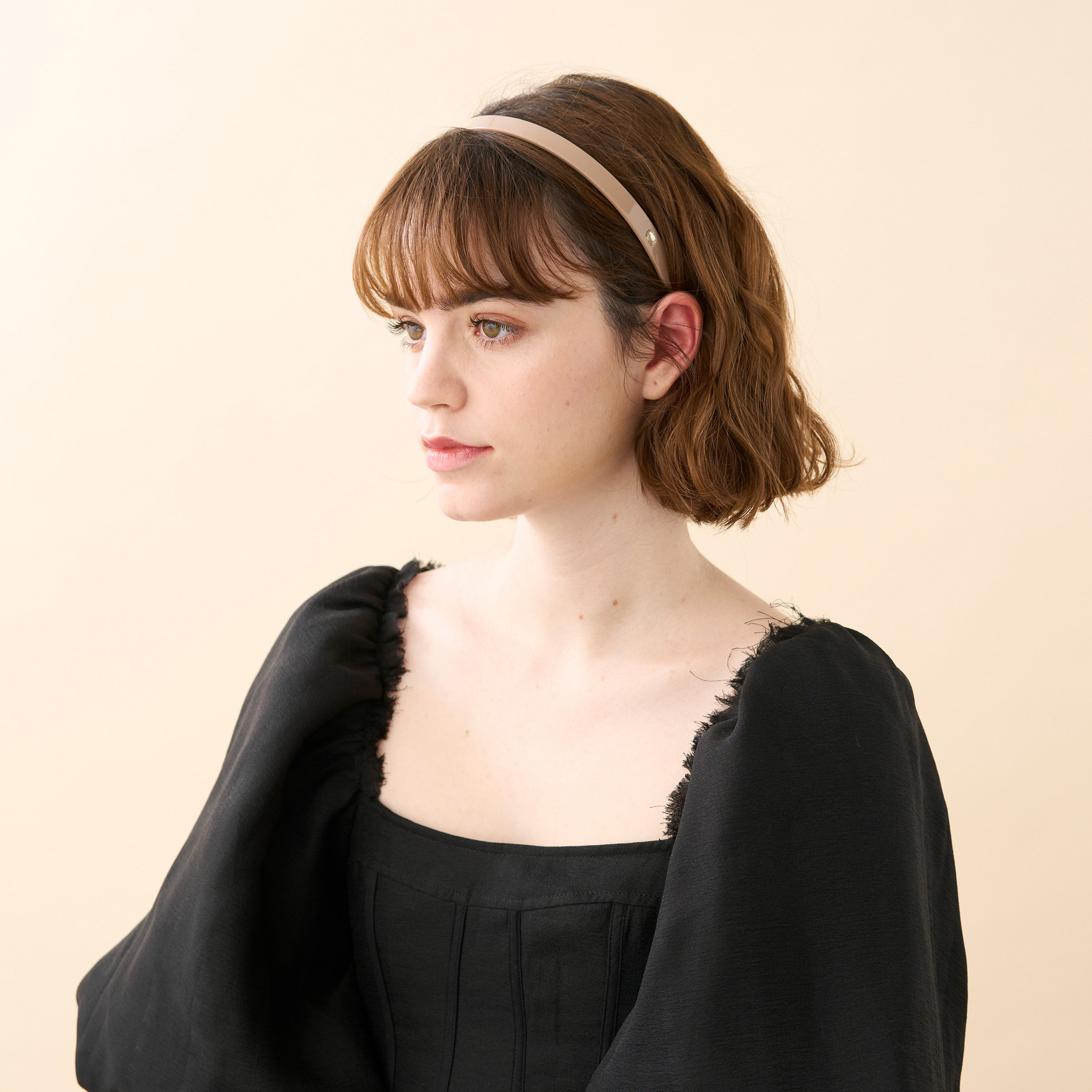 カチューシャ (1 cm) 詳細画像 ベージュ(S) 2