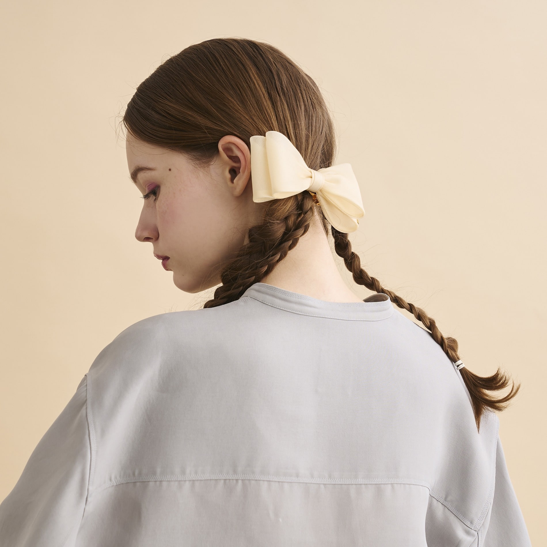 バレッタ (8 cm) 詳細画像 アイボリー(I) 3