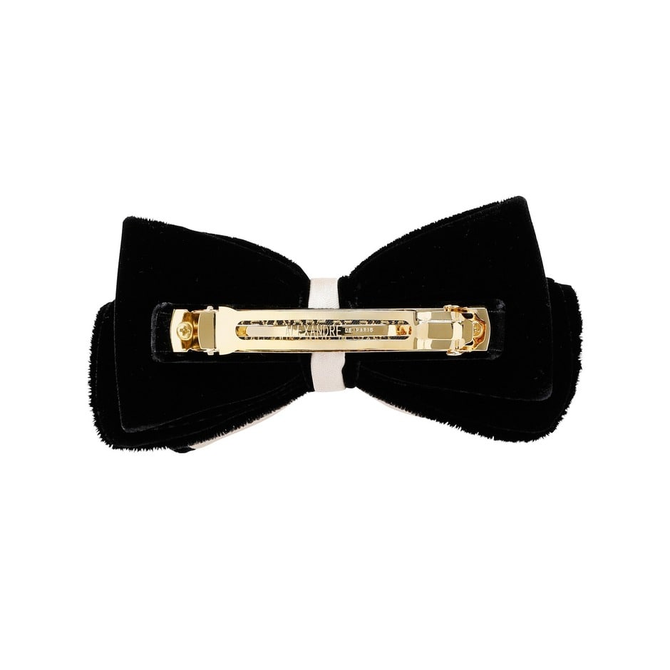 バレッタ (8 cm) 詳細画像 ブラックxベージュ(S) 2