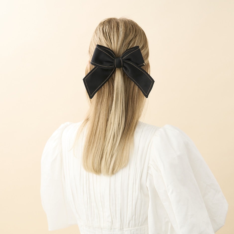 バレッタ (8 cm) 詳細画像 ブラック(N) 4