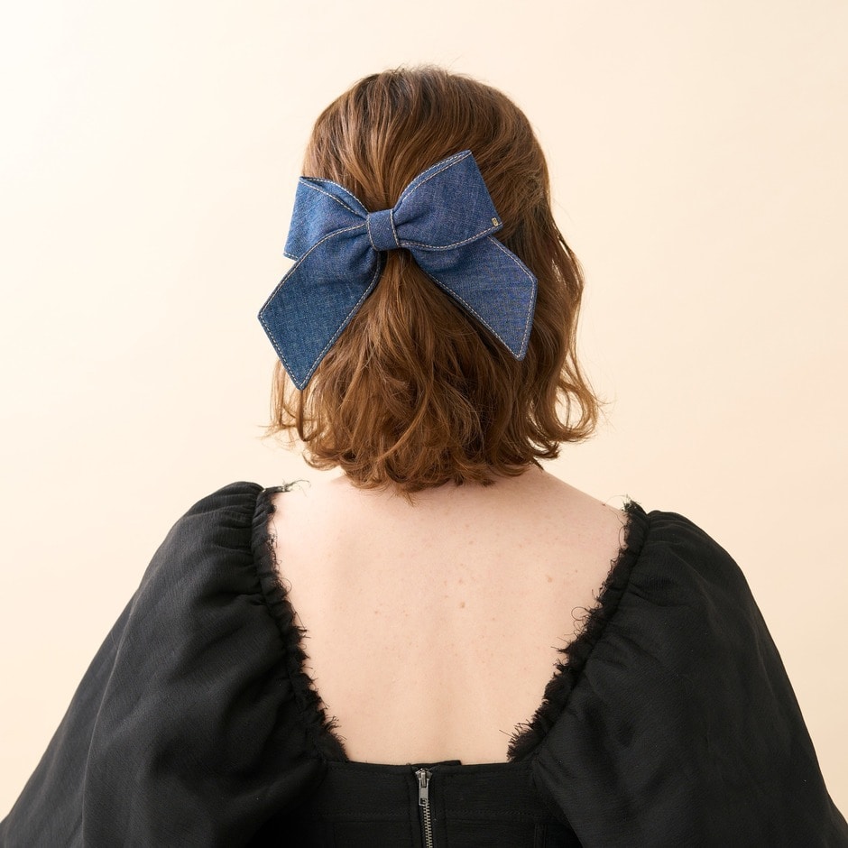 バレッタ (8 cm) 詳細画像 ネイビー(M) 4