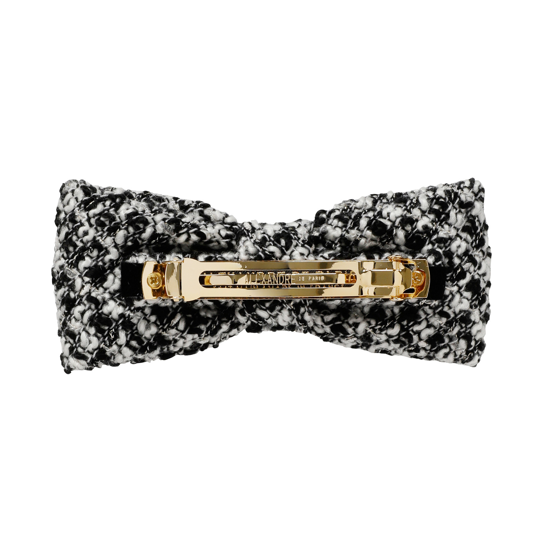 バレッタ (8 cm) 詳細画像 アイボリー&times;ブラック(X) 2