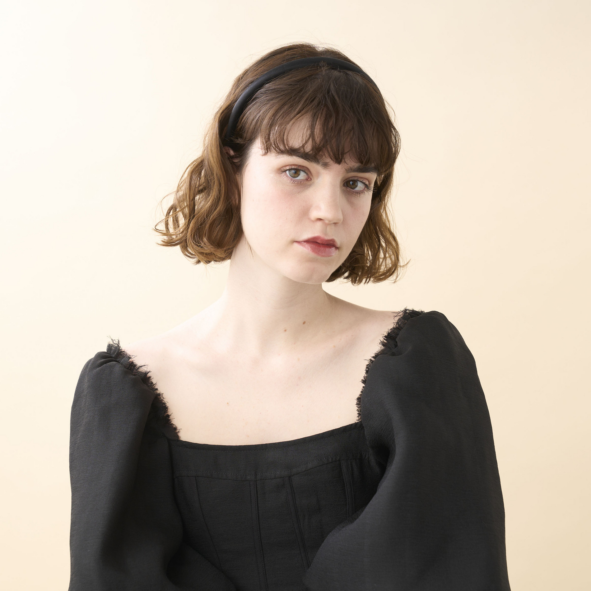 カチューシャ (1 cm) 詳細画像 ブラック(N) 3