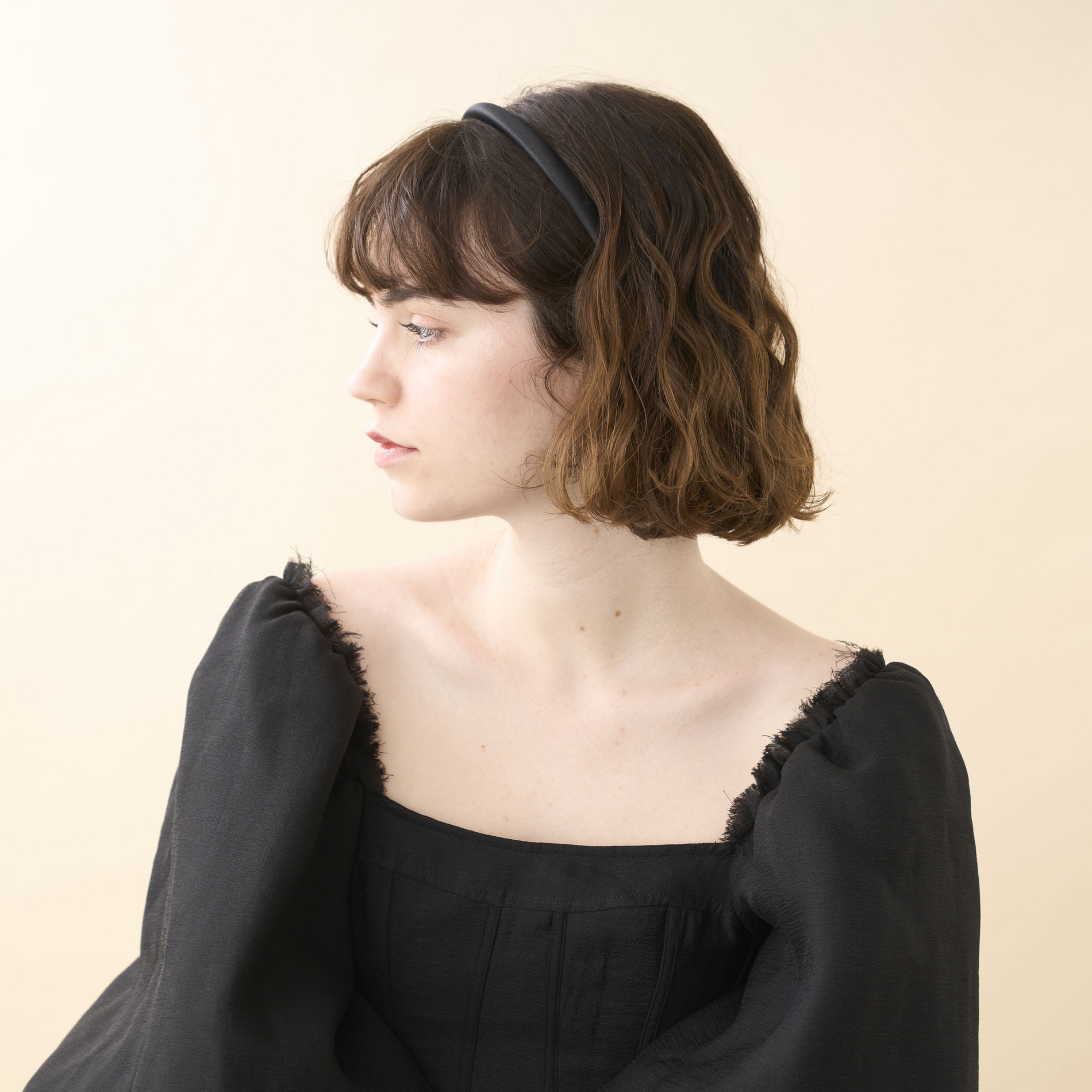 カチューシャ (1 cm) 詳細画像 ブラック(N) 4